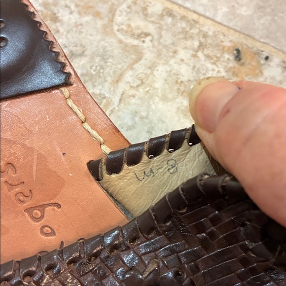 Jack Rogers Dark Brown Woven Leather Sandals SZ 8 - Picture 5 of 7